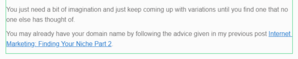 The Link Has Been Inserted